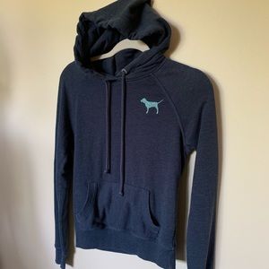 PINK navy blue hoodie